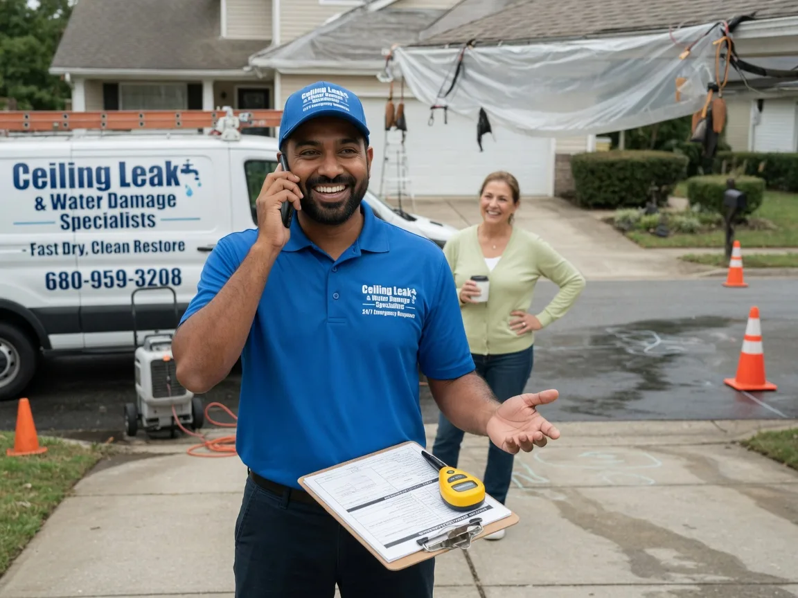 Ceiling Leak Cleanup Fort Supply, OK FAQs